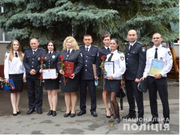 Волинських поліцейських привітали зі святом і вручили  подяки й відзнаки. ФОТО