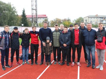 Юні футболісти зустрілися з гравцями  «Волині»