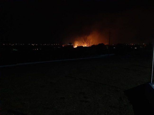 Поблизу Луцька масштабна пожежа. ФОТО