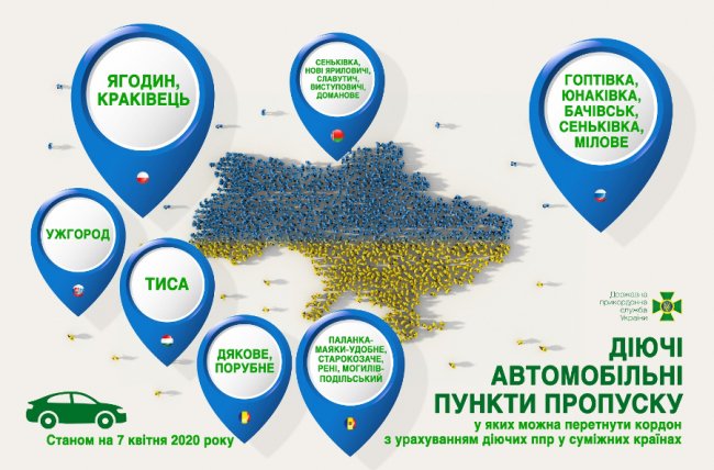 Повідомили, скільки пунктів пропуску працюватиме на кордоні з Україною та як їх можна буде перетнути