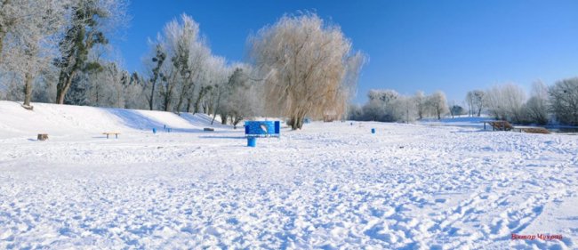 Казкова зима у луцькому парку. ФОТО