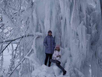 Через тріскучі морози у волинському селі з'явилась неймовірна фотозона