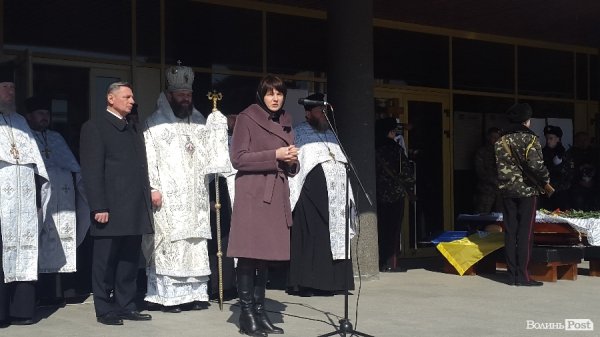 Лучани попрощались із загиблим Героєм Олегом Горкавчуком. ФОТО