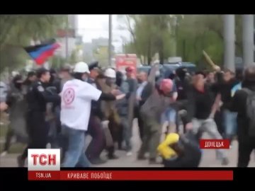 Російські ЗМІ брешуть про криваві сутички в Донецьку. ВІДЕО