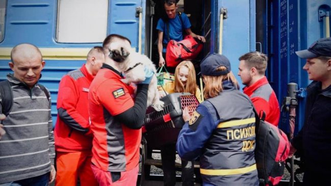 Волинь приймає черговий евакуаційний потяг (фото: Міністерство з питань реінтеграції тимчасово окупованих територій)