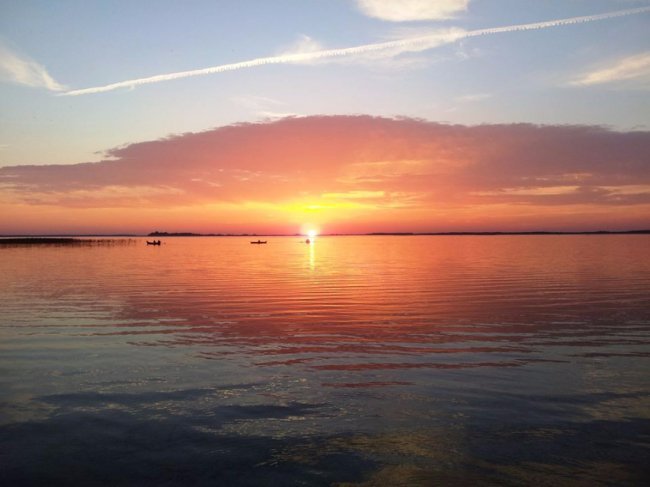 Чарівний захід сонця на Світязі