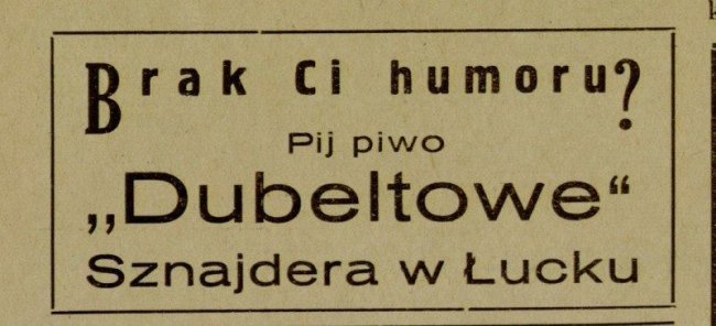 Реклама броварні та млина братів Шнайдерів