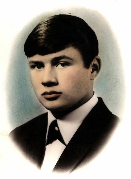 Випускник Голобської середньої школи. 1970 рік.