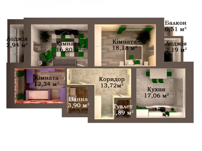 ТОП-5 найкращих пропозицій житла у ЖК «Caramel Residence»*