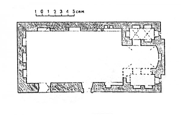 План церкви. Фото з книги Втрачені християнські храми Луцька
