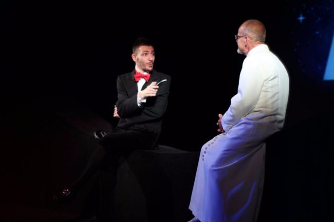 Олексій Криворучко (Мефістофель) і з.а. України Петро Савош (Творець)