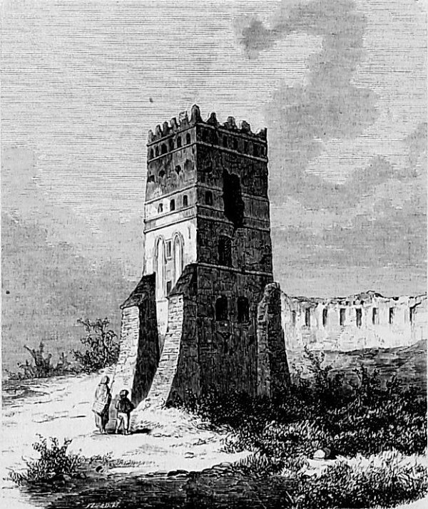 Замок Любарта часів Лесі Українки. Зображення з часопису Tygodnik Ilustrowany невизначеного автора