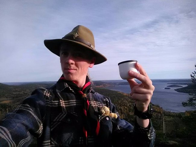 Чаювання на горі в Швеції