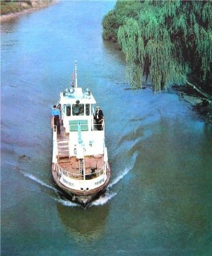 Теплохід «Перепел». Зображення на поштовій картці  