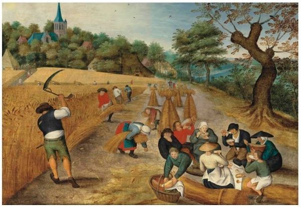 Селяни за роботою в полі