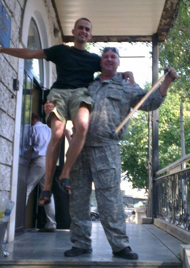 Ігор Диня після суду, де обирали запобіжний захід для бійців.