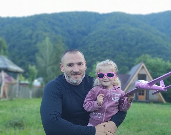 Дмитро Мокич з донькою Уляною