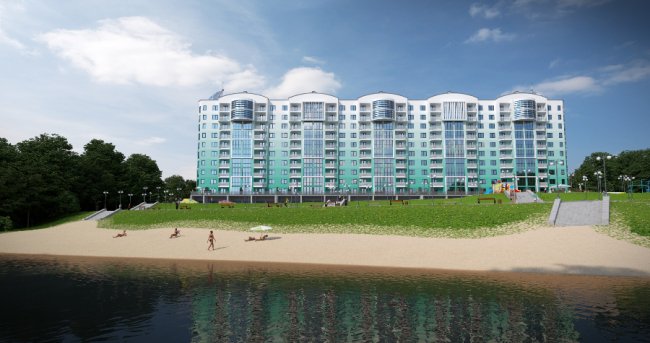 Візуалізація житлового будинку «Над рікою» , вул. Глушець 40.