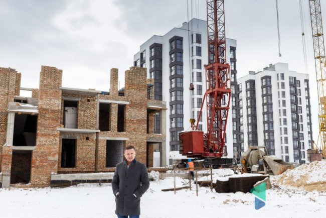 Андрій Разумовський на будівництві ЖК «Супернова»