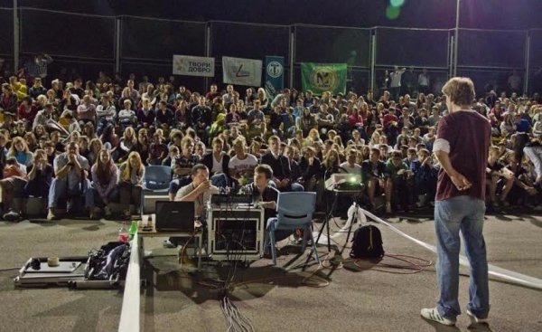 Один із перших кінопоказів Lutsk Night Cinema