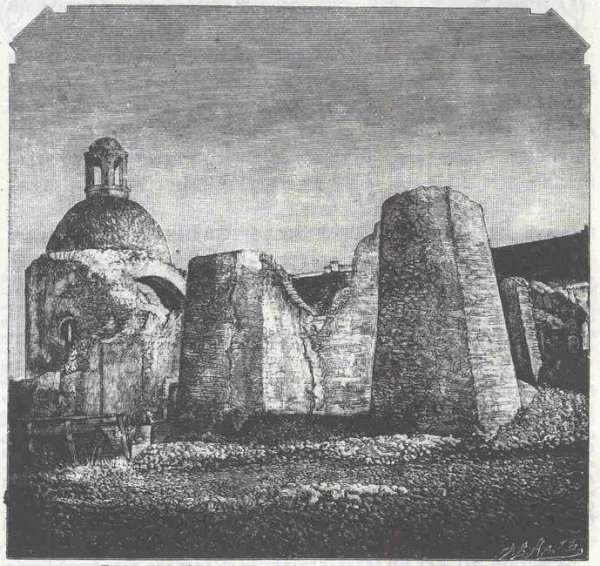 Руїни Братської церкви автора Адта. Зображення з книги «Волынь. Историческія судьбы Юго-Западнаго края»