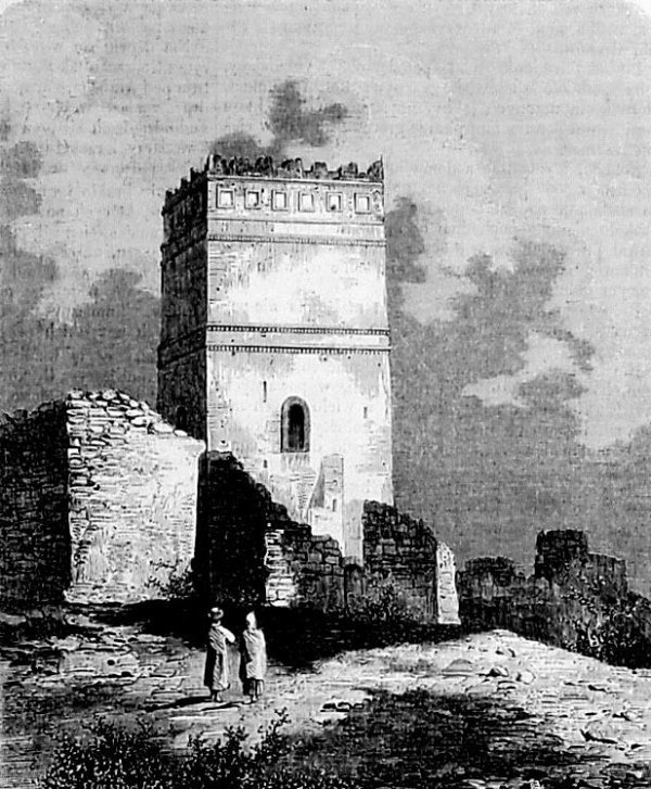 Стирова вежа замку Любарта. Зображення з часопису Tygodnik Illustrowany