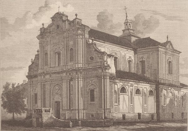 Бернардинський костел. Зображення з часопису Tygodnik Illustrowany, 1872
