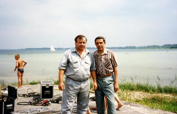 З Петром Перебийносом на Світязі. 1996 рік.