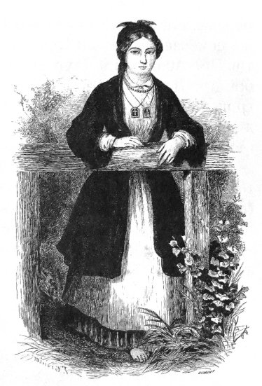 Шляхтянка. Зображення з книги Спогади з Полісся, Волині, Литви