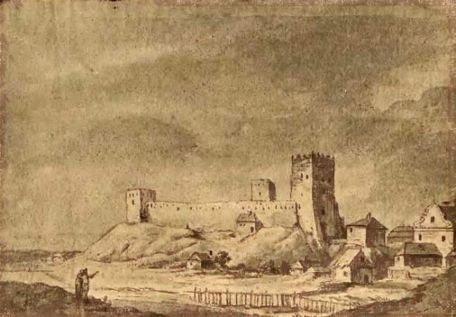 Замок у Луцьку. Зображення з журналу Znicz за листопад 1936