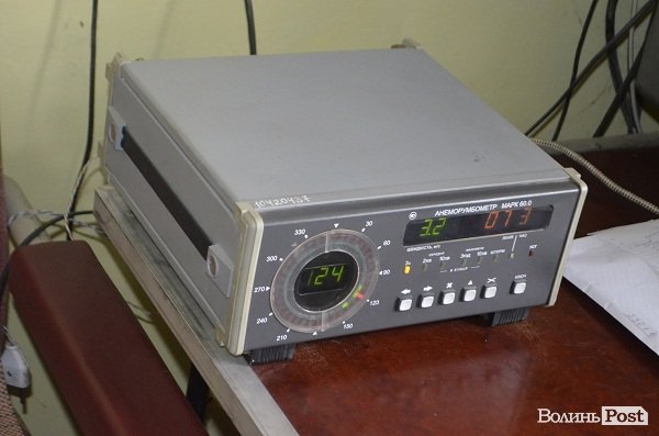 Сюди передаються дані з електричного флюгера