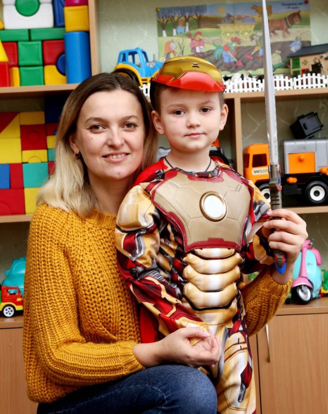 Ірина Давидчук з сином Данилком