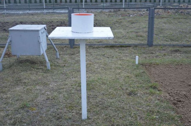 Відро для збору опадів для хімічного аналізу опадів