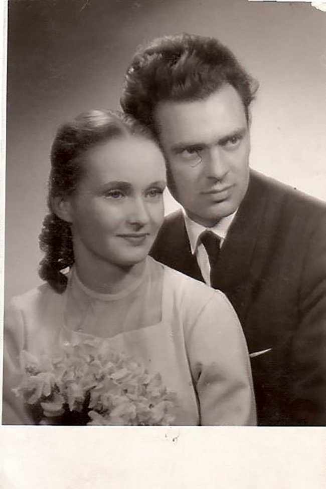 Шлюбне фото з першим чоловіком Міхалом Газдою, wysokieobcasy.pl