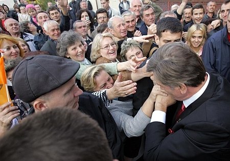 Так стрічали Ющенка у Білостоці, 2007.