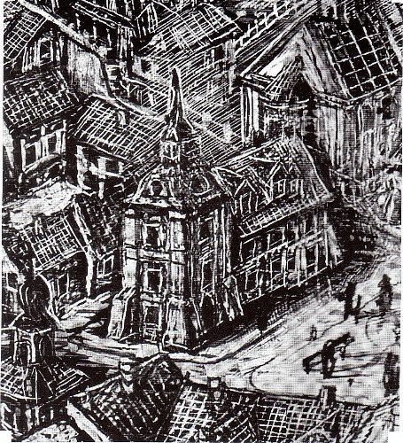  Луцька ратуша ХVI століття. Художня реконструкція Олександра Дишка