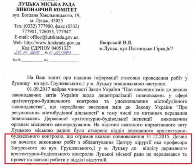 В міськраді запевнили: такі документи їм не передавались