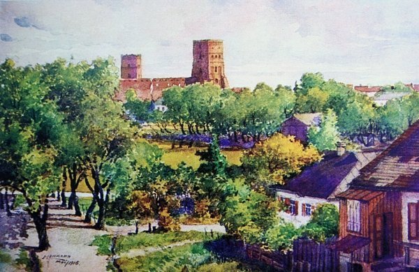 Замок на малюнку Лемана