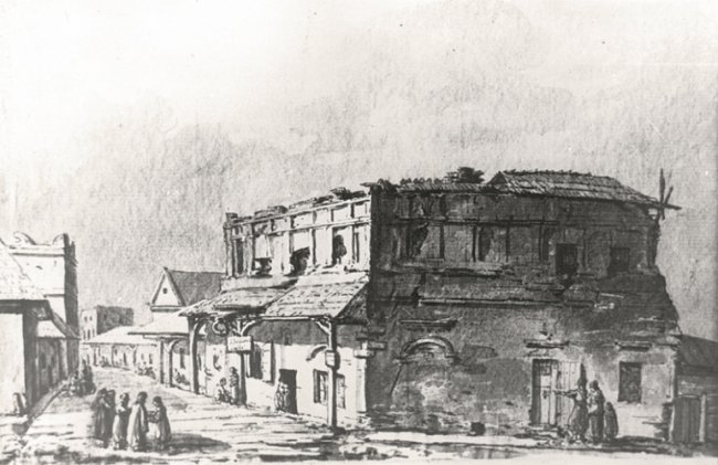 Ринкова вулиця у Луцьку кінця ХVIII століття на картині Казимира Войняковського