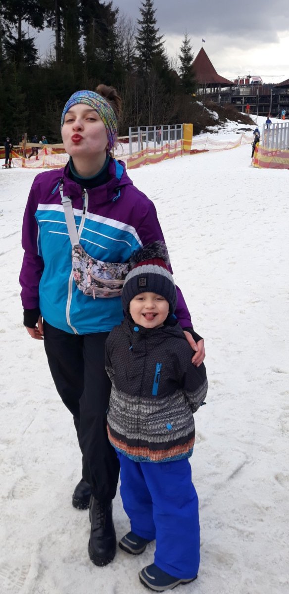 Олександра та Данилко - діти Ірини Давидчук