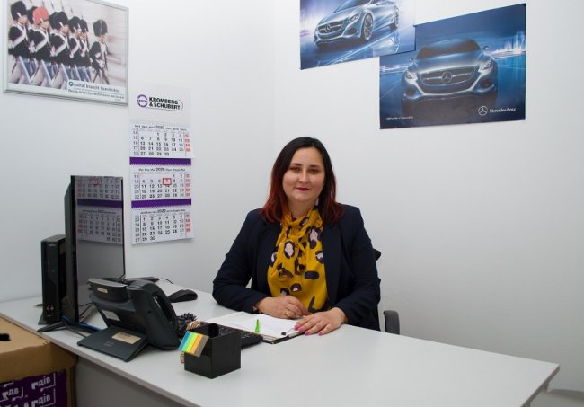 Ольга Кукса на робочому місці