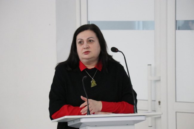 Оксана Гобод, директорка департаменту соціального захисту населення Волинської ОДА (фото: Луцький НТУ)