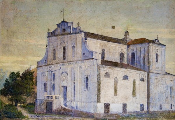 Костел бернардинів. Нині - кафедральний собор Святої Трійці. Настінний розпис невідомого автора з кафедрального костелу Петра і Павла