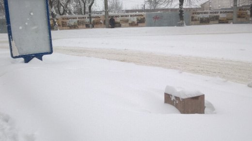 Сніжний Луцьк у неділю, або мій робочий день