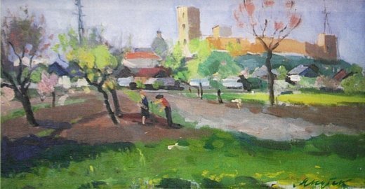 Луцьк на картинах Карела Якубека