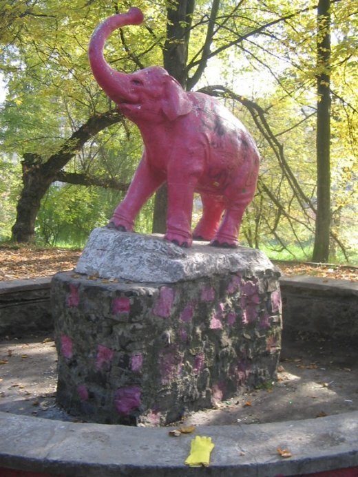 Як луцький слон міняв кольори