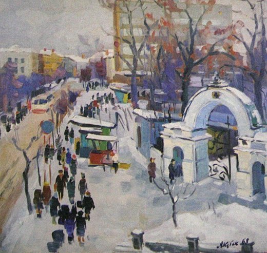 Луцьк на картинах Карела Якубека