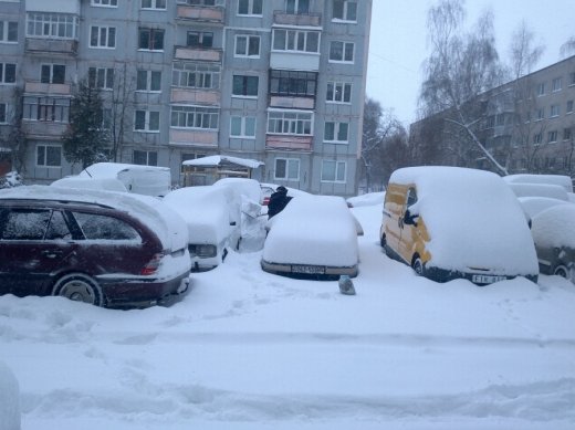 Сніжний Луцьк у неділю, або мій робочий день