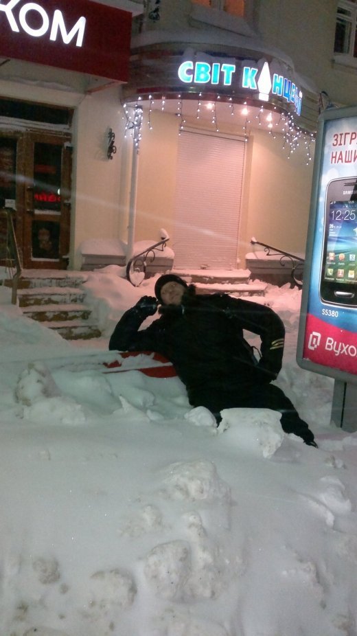 Сніжний Луцьк у неділю, або мій робочий день