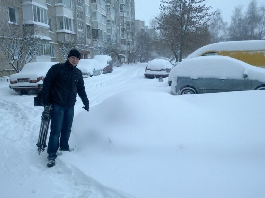 Сніжний Луцьк у неділю, або мій робочий день